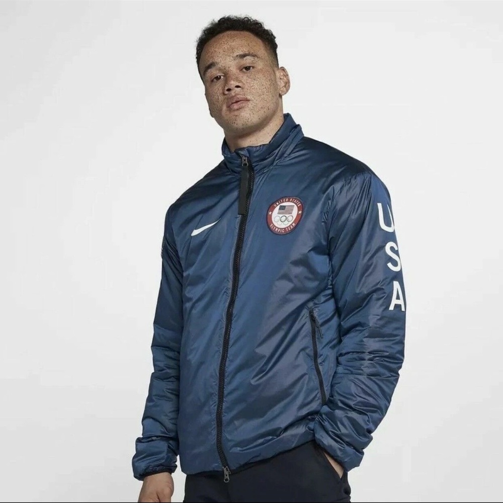 Nike Team USA Winter Olympic Blue Jacket Never Worn #916645-474